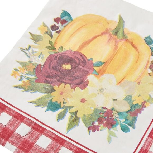 Pioneer Woman Paper Disposable Napkin 40 Count 3 Ply Floral Pumpkin Thanksgiving - Picture 7 of 9